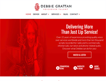Tablet Screenshot of debbiegrattan.com